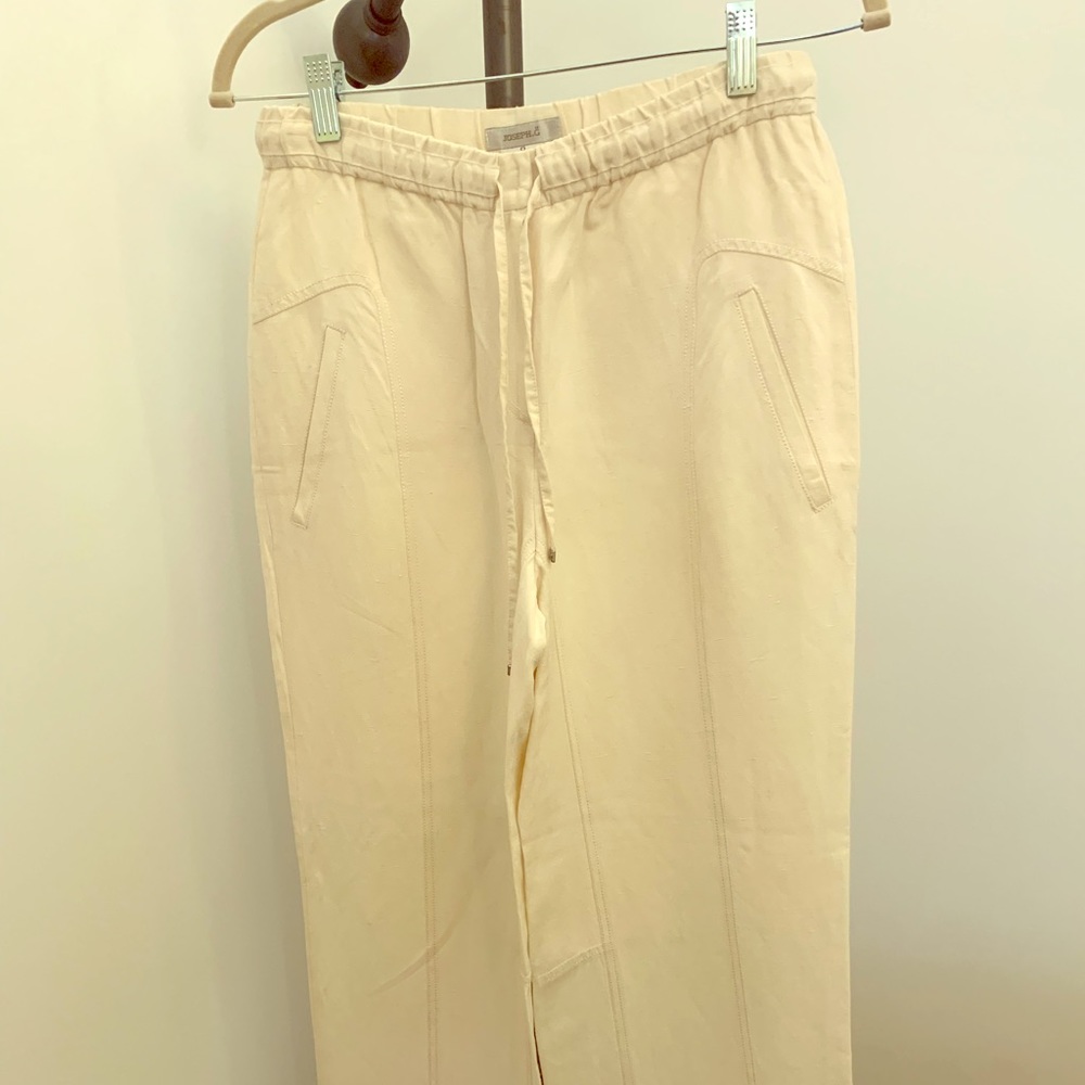Ivory / off-white wide linen pants